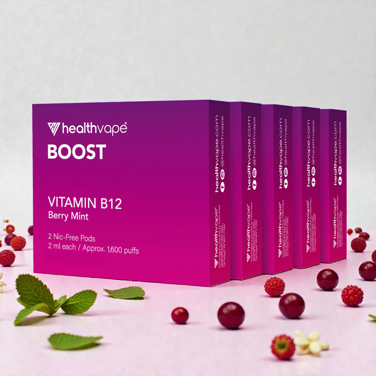 Berry Mint Flavored Vitamin B12 Pods - Image 3